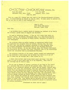 Concerned Choctaw Indians: Seeking Justice and Equality, 1973-06-14