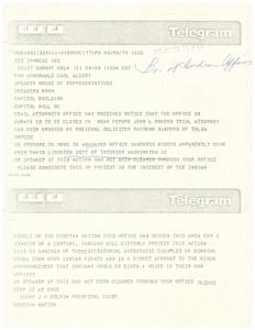 Call for Leadership: A Letter to Chief Belvin, 1973-06-23
