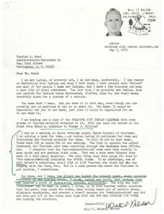 Honoring the First Goodwill Ambassador for the Choctaws, 1973-10-25