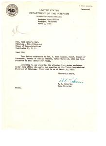 List of Bureau of Indian Affairs Personnel in Oklahoma, 1951, 1951-01-01 - 1951-12-31