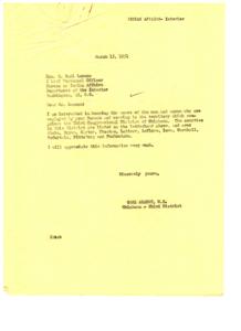 Record of Bureau of Indian Affairs Employees in Oklahoma&#39;s Third Congressional District in 1951, 1951-01-01 - 1951-12-31