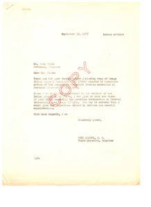 Correspondence on the Termination of Federal Trusteeship Over Osage Affairs in 1952, 1952-03-03