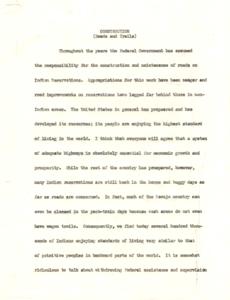 Neglected Roads: The Impact on Indian Reservations, 1951-01 - 1951-12-31