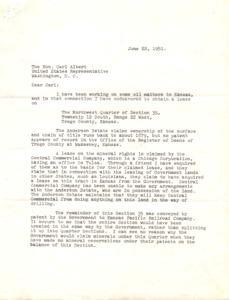 Dispute Over Land Rights and Mineral Ownership in Kansas: A Historical Inquiry, 1947-05-01