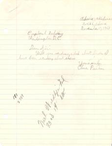 Letter from Congressman Albert Regarding Bird Book Request, 1951-11-21