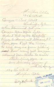 Inquiry Regarding Washita River Fishing Regulations, 1951-04-13