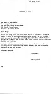 Correspondence Regarding Megehee Enrollment Case, 1974-10-04