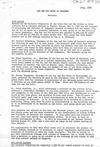 Land Claims and Per Capita Payments: A Report from the Sac and Fox Tribe of Oklahoma, 1966-05-07