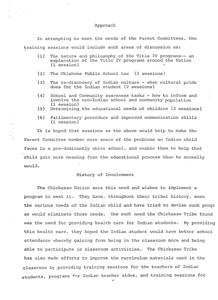Improving Educational Outcomes for Indian Students: A Training Approach for Parent Committees, 1975-01-01 - 1975-12-31