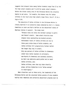 High Dropout Rates and Educational Challenges among Indian Students in the Chickasaw Nation, 1975-01-01 - 1976-12-31