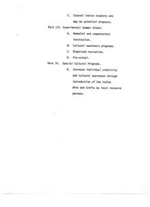 Strategies for Enhancing Educational Success and Cultural Awareness among Indian Students, 1975-01-01 - 1976-12-31