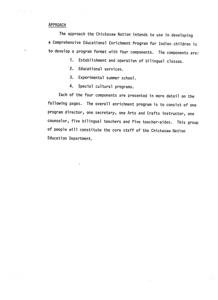 Developing a Comprehensive Educational Enrichment Program for Indian Children: The Chickasaw Nation&#39;s Approach, 1975-01-01 - 1976-12-31
