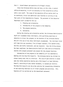 Establishing Bilingual Education within the Chickasaw Nation: A Comprehensive Program Plan, 1975-01-01 - 1976-12-31