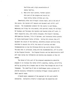 Implementing a Bilingual Education Program for Indian Children: A Comprehensive Approach, 1975-01-01 - 1976-12-31