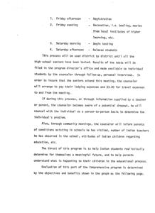 Comprehensive Program for Testing and Supporting High School Seniors in the District, 1975-01-01 - 1976-12-31