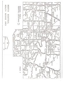 Geographical Data and Elevations for Locations in North Central Health Service Area, 1974-01-01 - 1975-12-31