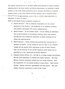 Improving Indian Participation in Health Programs: Staff and Objectives, 1975-01-01 - 1975-12-31
