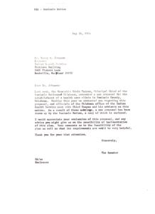 Proposal for a New Health Care Clinic in Seminole County, Oklahoma by the Seminole Nation, 1974-05-28