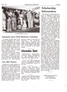 Scholarship Information for Seminole Students, 1974-01-01 - 1974-12-31