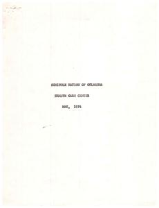Establishing a Health Care Center for the Seminole Nation of Oklahoma: A 1974 Proposal and Resolution, 1974-01-01 - 1975-12-31