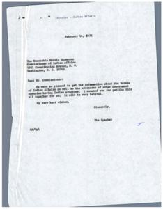 Communication and Assistance with Indian Affairs and Programs, 1975-02-11