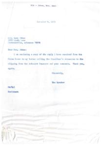 Correspondence Regarding the Plight of Native Americans in the 1970s, 1975-10-28