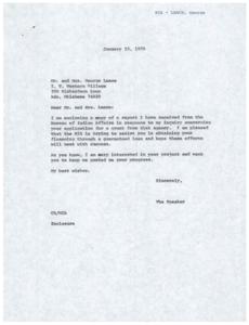 Correspondence Regarding Grant Application with the Bureau of Indian Affairs, 1975-01-01 - 1975-12-31