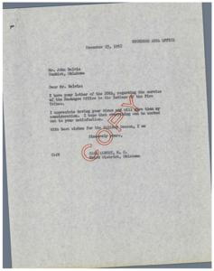 Improving Service for the Five Tribes at Muskogee Office, 1952-12-23