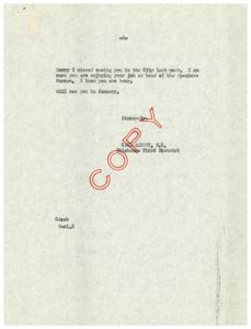 Letter from Carl Albert, M.C. to Head of the Speakers Bureau, 1951-01-01 - 1952-12-31