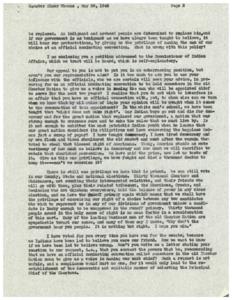 Senator Elmer Thomas&#39; Appeal for Democracy within the Choctaw Nation, 1951-01-01 - 1952-12-31