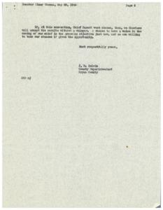 Letter Expressing Choctaw Willingness to Accept Election Results for Chief Durant, 1951-01-01 - 1952-12-31
