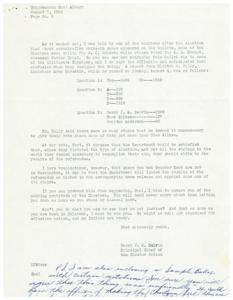 Confusion and Controversy in Choctaw Nation Election: A Letter from Principal Chief Harry J. W. Belvin to Congressman Carl Albert, 1952-08-07