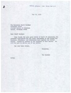 Proposed Legislation for Final Settlement of Indian Affairs, 1976-05-12