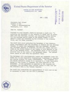 Draft Bill for Purchase and Lease of Arkansas Riverbed Rights by Indian Nations, 1969-03-03