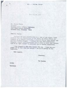 Proposal for Open Season in Home Purchase Program for Oklahoma Indian Families, 1975-11-17