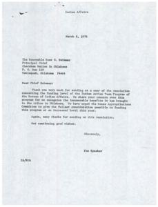 Economic Impact of Indian Action Teams: Testimony and Resolution, 1976-03-05