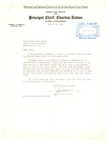 Education and Spiritual Culture: A Call for Support from the Choctaw Nation, 1953-01-08