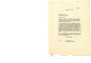 Information Regarding Payment for Choctaw-Chickasaw Segregated Coal Lands, 1947-12-11