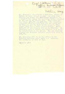 Funding Request for Indian Hospital Operations, 1947-04-16