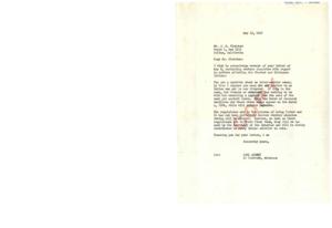 Inquiry Regarding Choctaw and Chickasaw Indians Land Payments and Absentee Voting, 1947-05-13