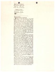 PRA&#39;s Controversial Rejection of Oklahoma Road Projects, 1954-01-01 - 1954-12-31
