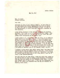 Correspondence Regarding Local Hospital Controversy and Military Assignment Concerns, 1948-05-10