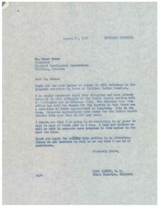 Concerns Over Job Reduction at Talihina Indian Hospital, 1957-08-21