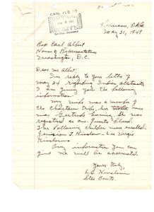 Inquiry Regarding Indian Allotments, 1947-05-31