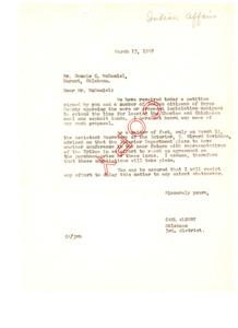 Opposition to Extension of Leasing for Choctaw and Chickasaw Lands, 1947-03-13