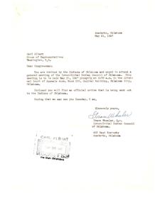 Invitation to Inter-Tribal Indian Council Meeting, 1947-05-21