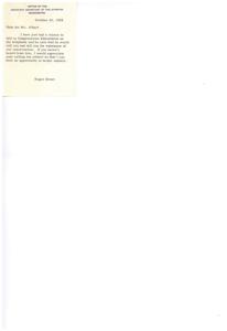 Communication with Congressman Edmondson, 1958-10-22