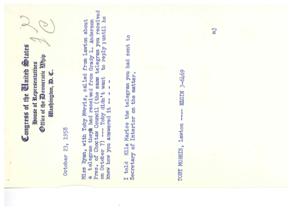 Concerns from Choctaw Council: A Call to Action, 1958-10-23