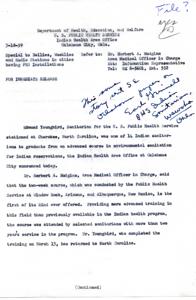 Indian Health Concerns: Correspondence Regarding Indian Hospitals, 1959-03-19