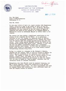 Indian Affairs and Economic Development in Oklahoma: A Congressional Correspondence, 1964-04-30